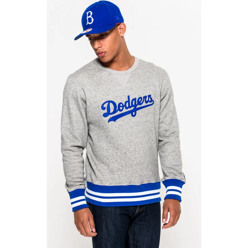 hanorace-fara-gluga-gri-crew-neck-heritage-de-brooklyn-dodgers-mlb-de-new-era