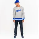 hanorace-fara-gluga-gri-crew-neck-heritage-de-brooklyn-dodgers-mlb-de-new-era