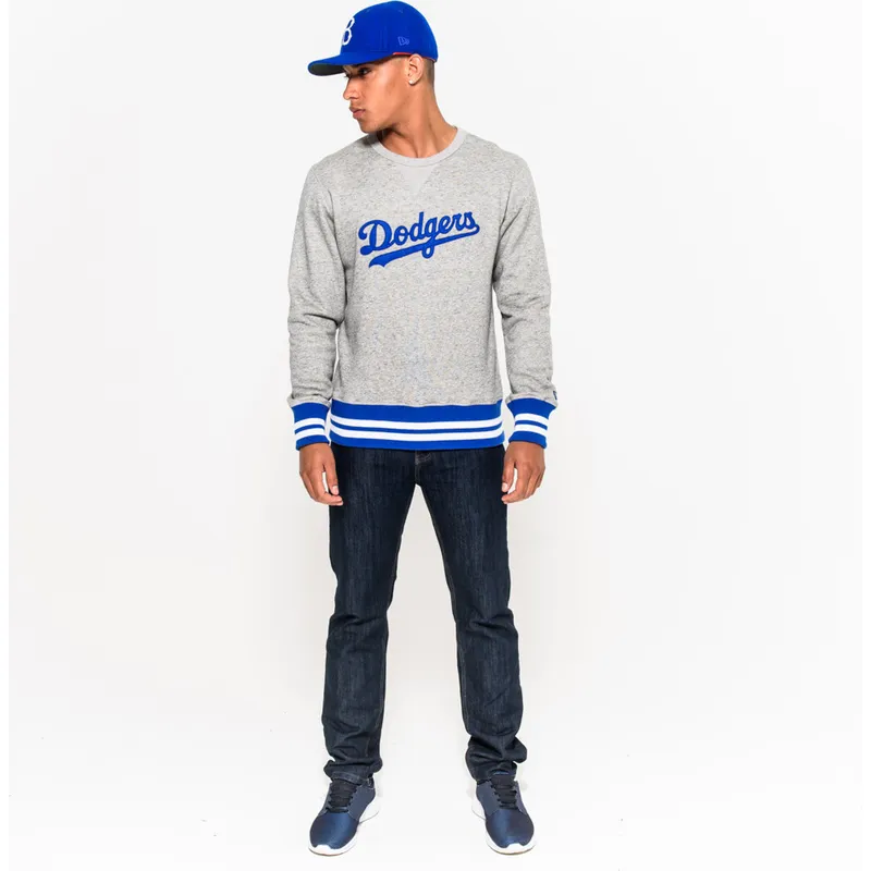 hanorace-fara-gluga-gri-crew-neck-heritage-de-brooklyn-dodgers-mlb-de-new-era