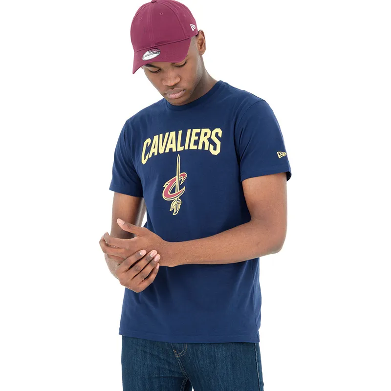 tricouri-maneca-scurta-albastru-de-cleveland-cavaliers-nba-de-new-era