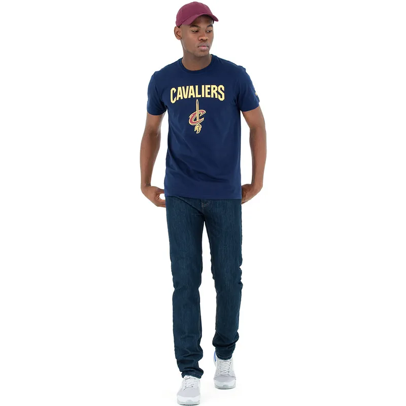 tricouri-maneca-scurta-albastru-de-cleveland-cavaliers-nba-de-new-era