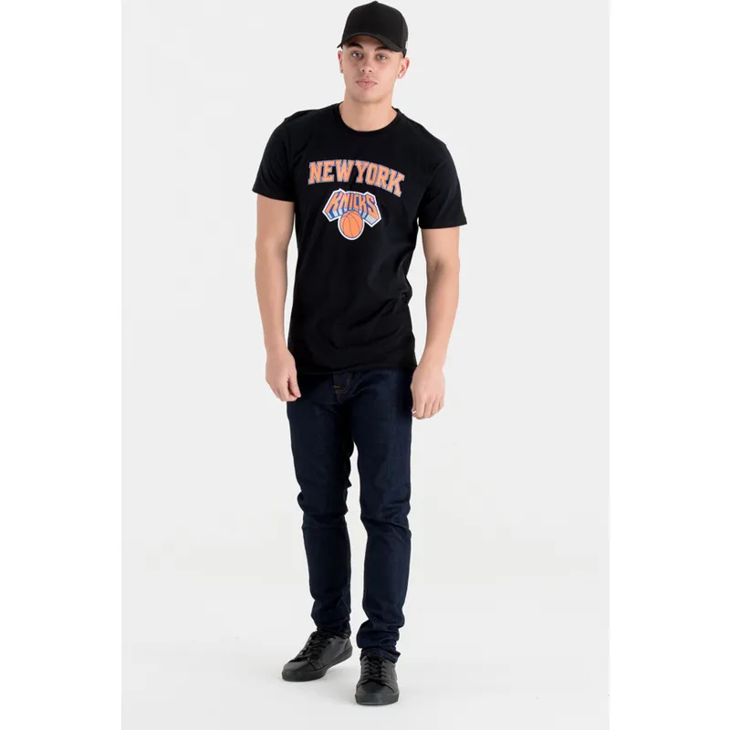 tricouri-maneca-scurta-negru-de-new-york-knicks-nba-de-new-era