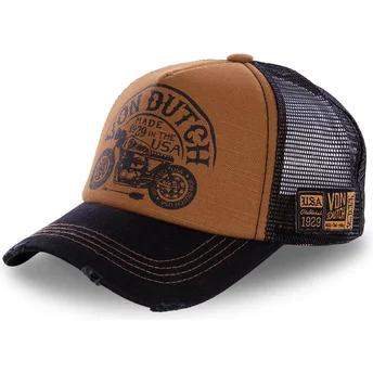 Trucker-Cap braun und schwarz CREW6 von Von Dutch