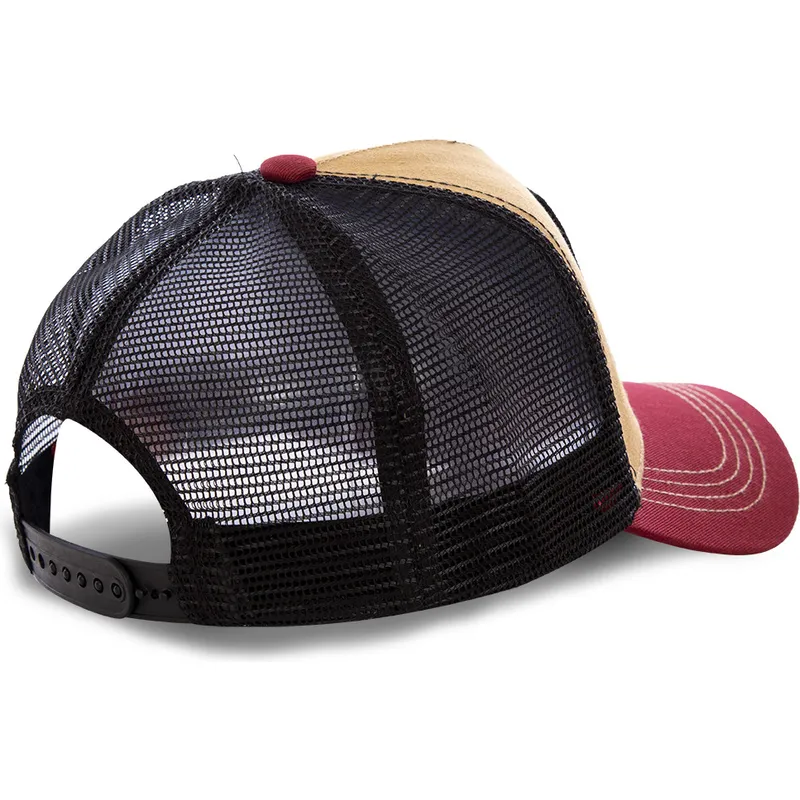 trucker-cap-braun-schwarz-und-rot-coyote-coy2-looney-tunes-von-capslab