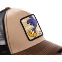 cap-curbata-brown-snapback-roadrunner-looney-tunes-de-capslab