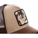 cap-curbata-brown-snapback-diablo-tasmanian-devil-looney-tunes-de-capslab