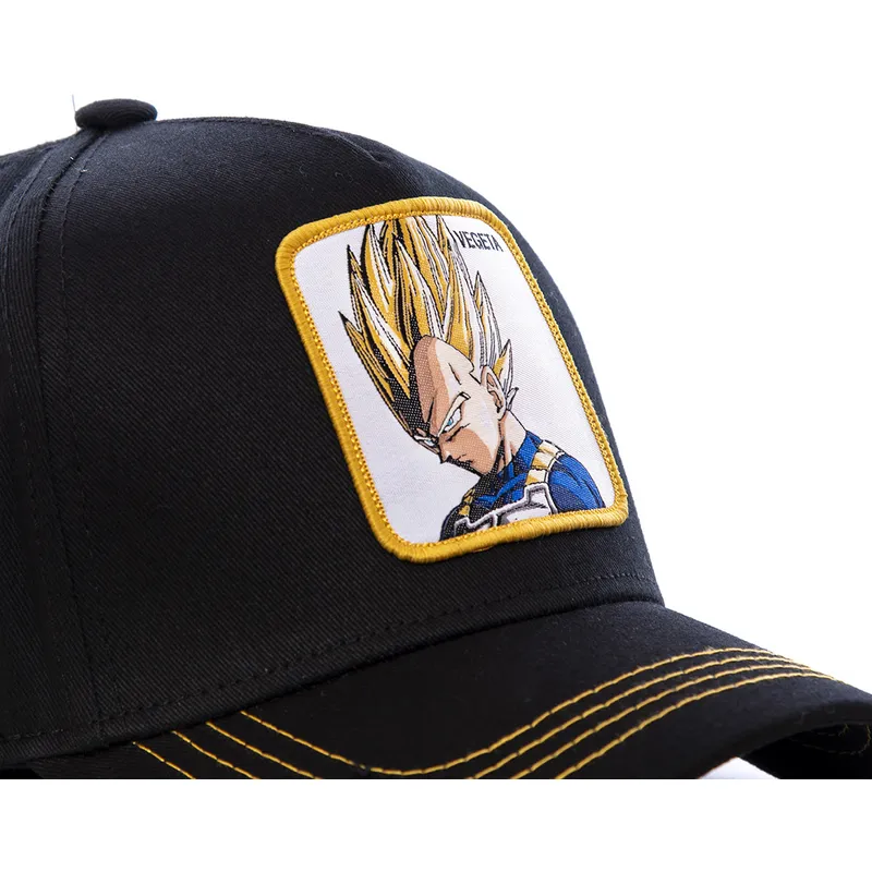 cap-curbata-black-snapback-vegeta-dragon-ball-de-capslab