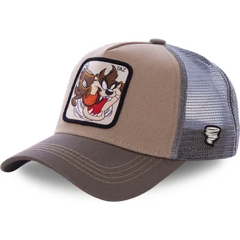 casquette-trucker-marron-diable-de-tasmanie-taz3-looney-tunes-capslab