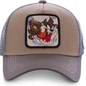 epci-curbata-maro-snapback-diavolul-tasmanian-looney-tunes-de-capslab