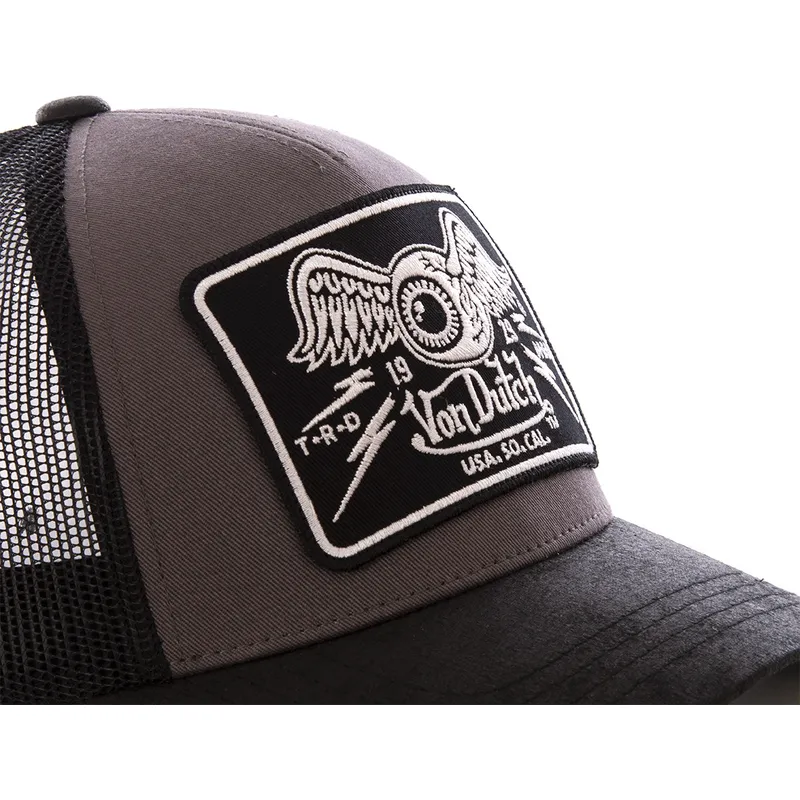 epci-curbata-gri-snapback-damaged-de-von-dutch