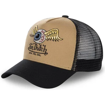 Casquette trucker marron et noire MOU Von Dutch