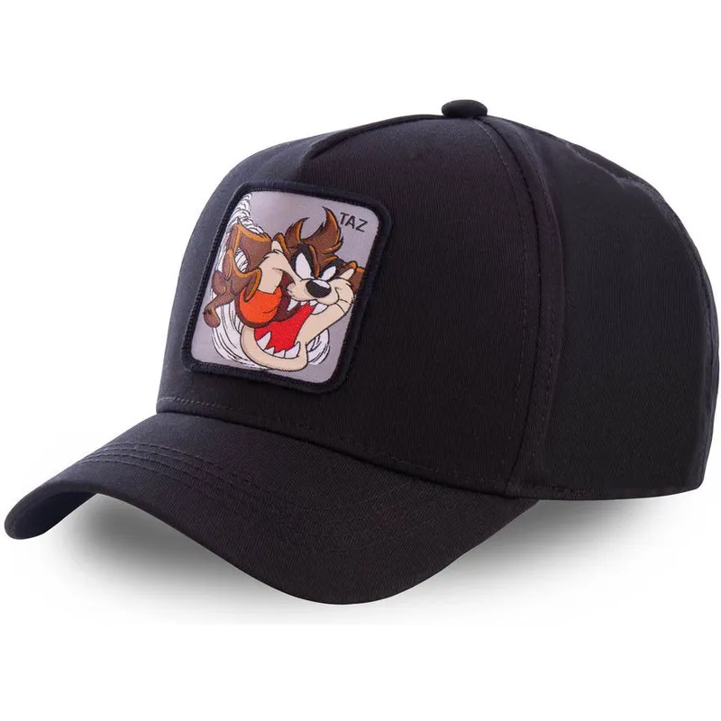 epci-curbata-negru-snapback-diavolul-tasmanian-looney-tunes-de-capslab