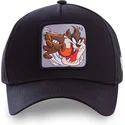 epci-curbata-negru-snapback-diavolul-tasmanian-looney-tunes-de-capslab