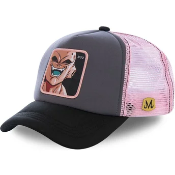 casquette-trucker-grise-et-rose-kid-buu-buu3m-dragon-ball-capslab