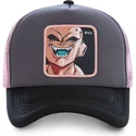 epci-curbata-gri-snapback-rosa-buu3m-kid-buu-dragon-ball-de-capslab
