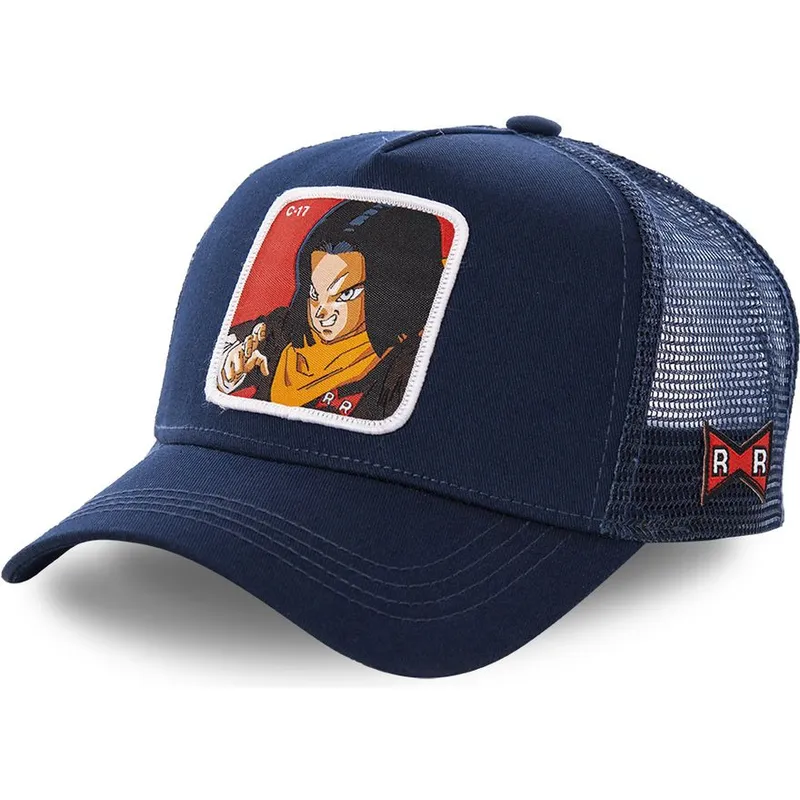 epci-curbata-bleumarin-snapback-androide-c17a-c-17-dragon-ball-de-capslab