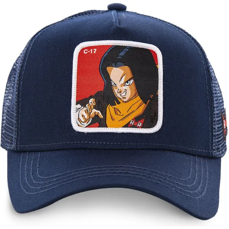 epci-curbata-bleumarin-snapback-androide-c17a-c-17-dragon-ball-de-capslab