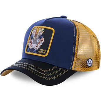 Trucker-Cap marineblau und gelb Majin Vegeta MV1 Dragon Ball von Capslab