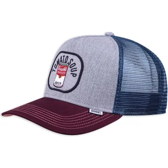 Gorra trucker grigia Food Tomato Soup di Djinns