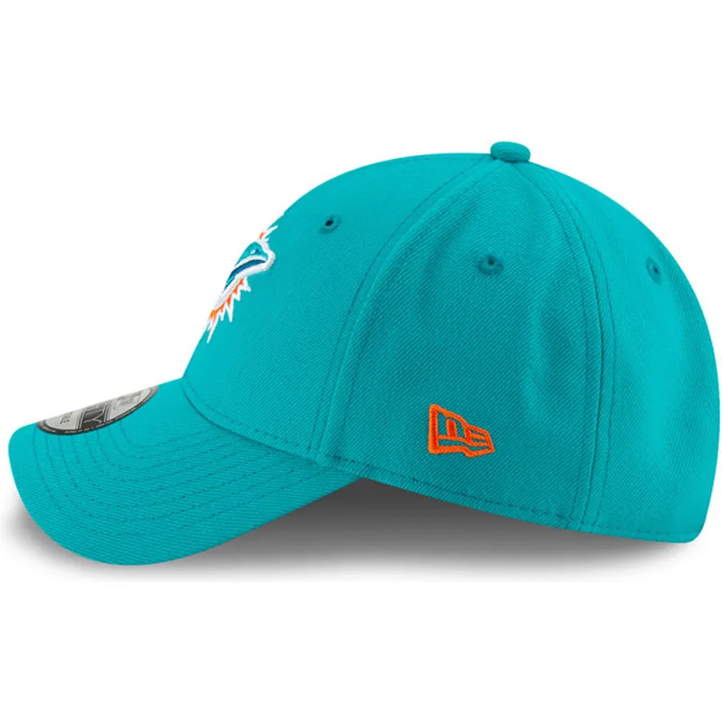 cappellino-visiera-curva-blu-regolabile-9forty-the-league-di-miami-dolphins-nfl-di-new-era