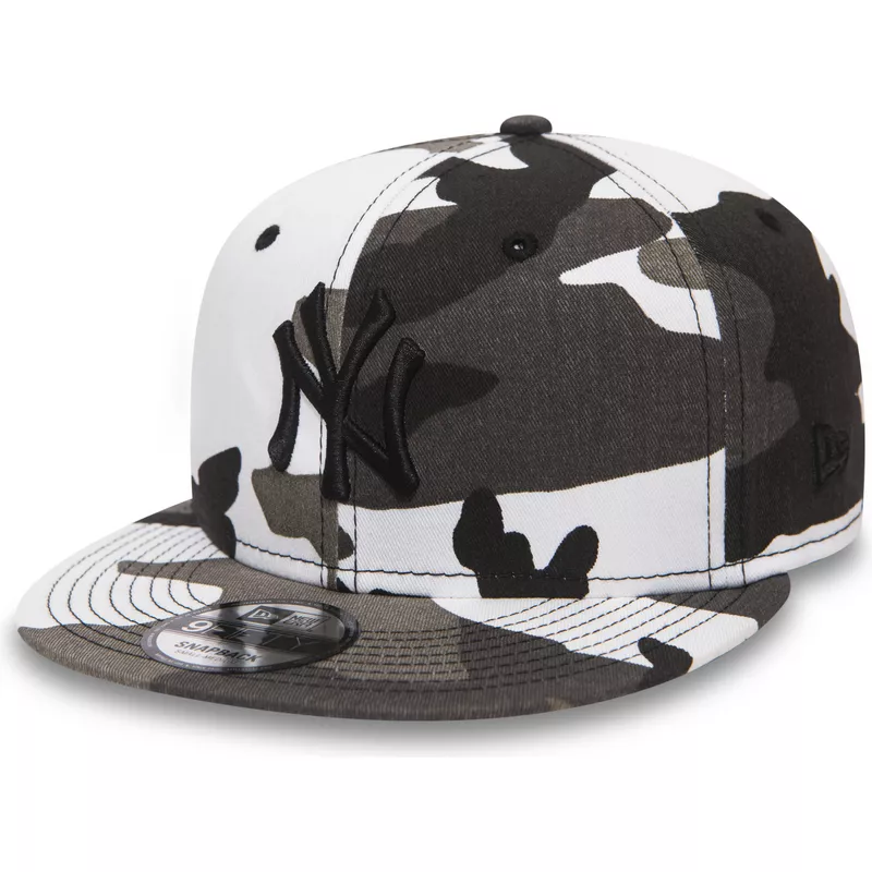 casquette-plate-camouflage-snapback-avec-logo-noir-9fifty-essential-league-new-york-yankees-mlb-new-era