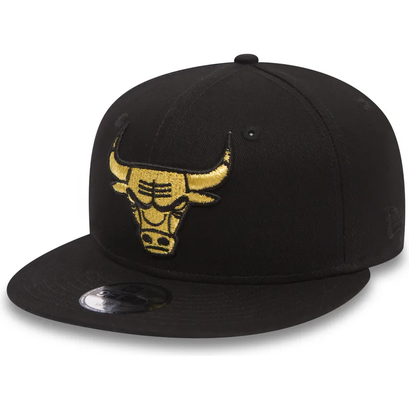 epci-plata-negru-snapback-pentru-copii-oro-9fifty-golden-de-chicago-bulls-nba-de-new-era