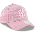 epci-curbata-roz-snapback-ajustable-9forty-a-frame-engineered-fit-de-new-york-yankees-mlb-de-new-era