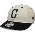 epci-plata-alb-reglabila-9fifty-low-profile-flannel-de-cleveland-indians-mlb-de-new-era