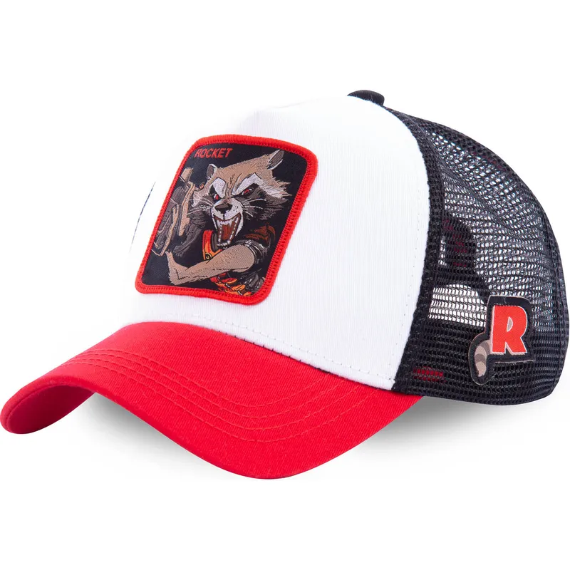 epci-curbata-alb-snapback-roc2-rocket-raccoon-marvel-comics-de-capslab