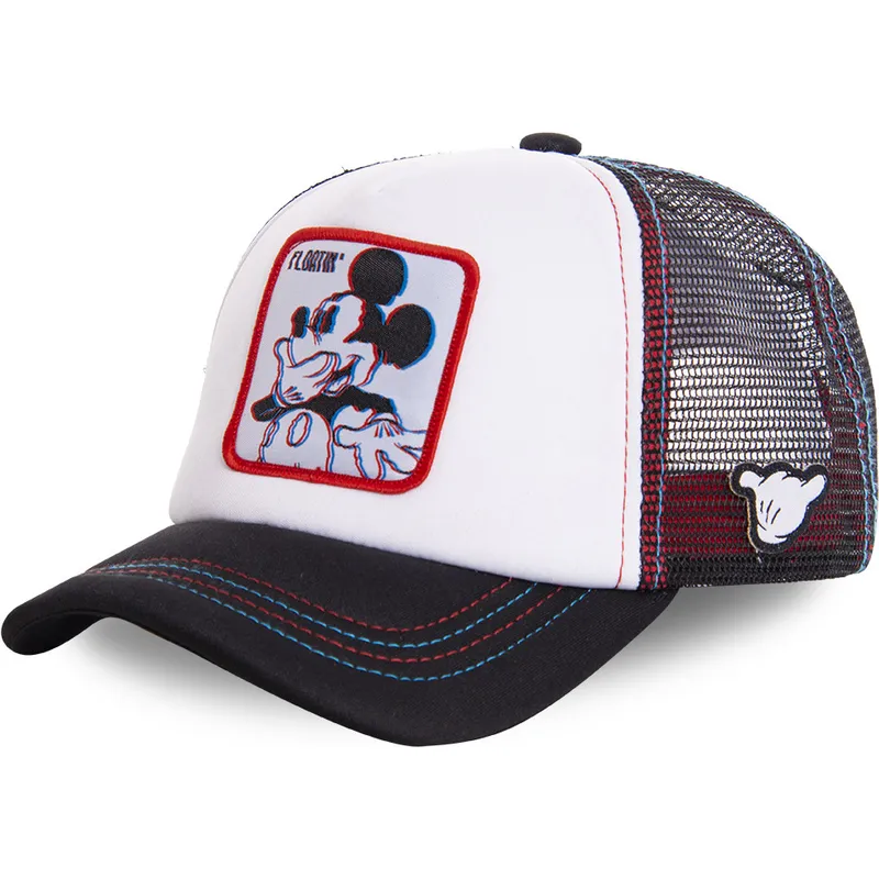 epci-curbata-alb-snapback-floatin-flo2m-mickey-mouse-disney-de-capslab