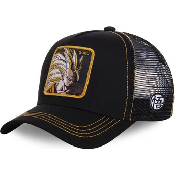 Czarna czapka trucker Son Goku Super Saiyan 3 SAN3 Dragon Ball od Capslab