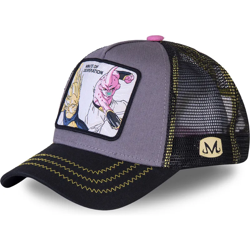 epci-curbata-gri-snapback-minute-of-desperation-des1-vegeta-vs-kid-buu-dragon-ball-de-capslab