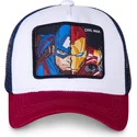 epci-curbata-alb-snapback-civil-war-war1-capitanul-america-i-iron-man-marvel-comics-de-capslab