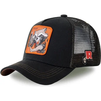 epci-curbata-negru-snapback-roc4-rocket-raccoon-marvel-comics-de-capslab
