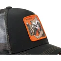 epci-curbata-negru-snapback-roc4-rocket-raccoon-marvel-comics-de-capslab