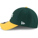 gron-och-gul-justerbar-kurvad-keps-9forty-the-league-fran-oakland-athletics-mlb-av-new-era