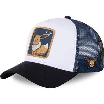 epci-curbata-alb-snapback-evo3-eevee-pokemon-de-capslab