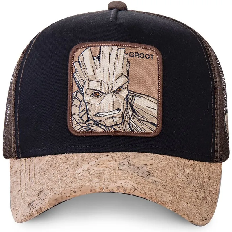 epci-curbata-camionagiu-negru-snapback-groot-marvel-comics-de-capslab