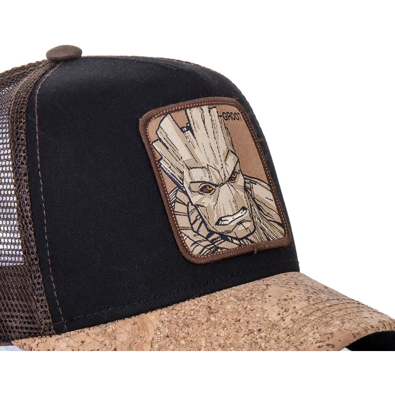 epci-curbata-camionagiu-negru-snapback-groot-marvel-comics-de-capslab
