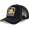 cap-curbata-black-snapback-pikachu-pokemon-de-capslab