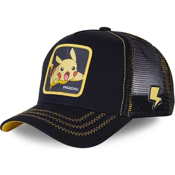Șepci curbată camionagiu negru snapback Pikachu PIK7 Pokémon Pikachu Pokémon de Capslab