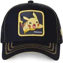 cap-curbata-black-snapback-pikachu-pokemon-de-capslab