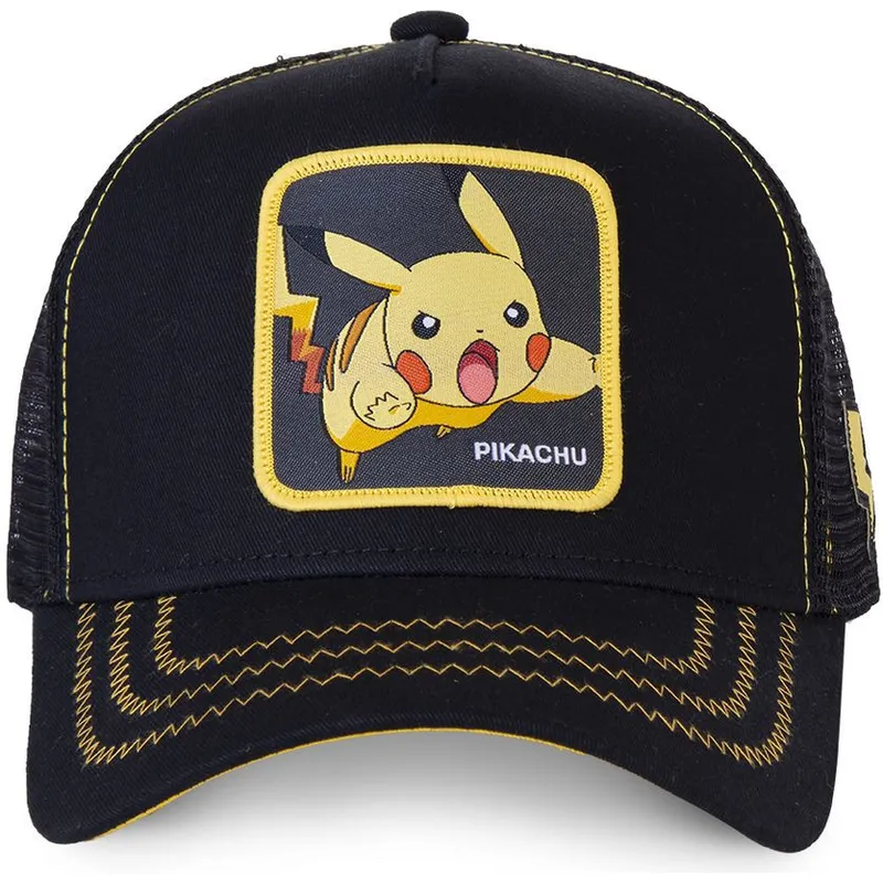 epci-curbata-negru-snapback-pik7-pikachu-pokemon-de-capslab