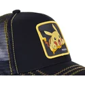 cap-curbata-black-snapback-pikachu-pokemon-de-capslab