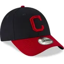 epci-curbata-bleumarin-reglabila-9forty-the-league-de-cleveland-indians-mlb-de-new-era