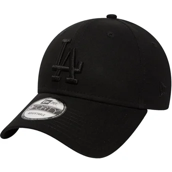 Șepci curbată negru bandă reglabilă 9FORTY League Essential de Los Angeles Dodgers MLB de New Era