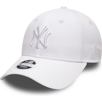 Șepci curbată alb bandă reglabilă 9FORTY League Essential de New York Yankees MLB de New Era