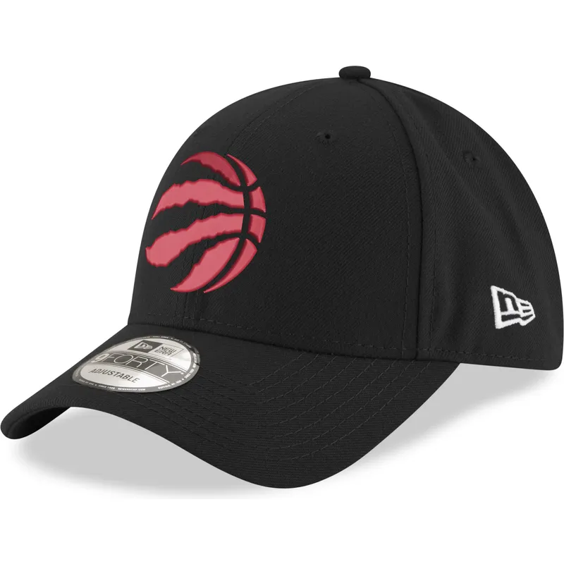 czarna-zakrzywiona-czapka-z-czerwonym-logo-regulowana-9forty-the-league-toronto-raptors-nba-new-era