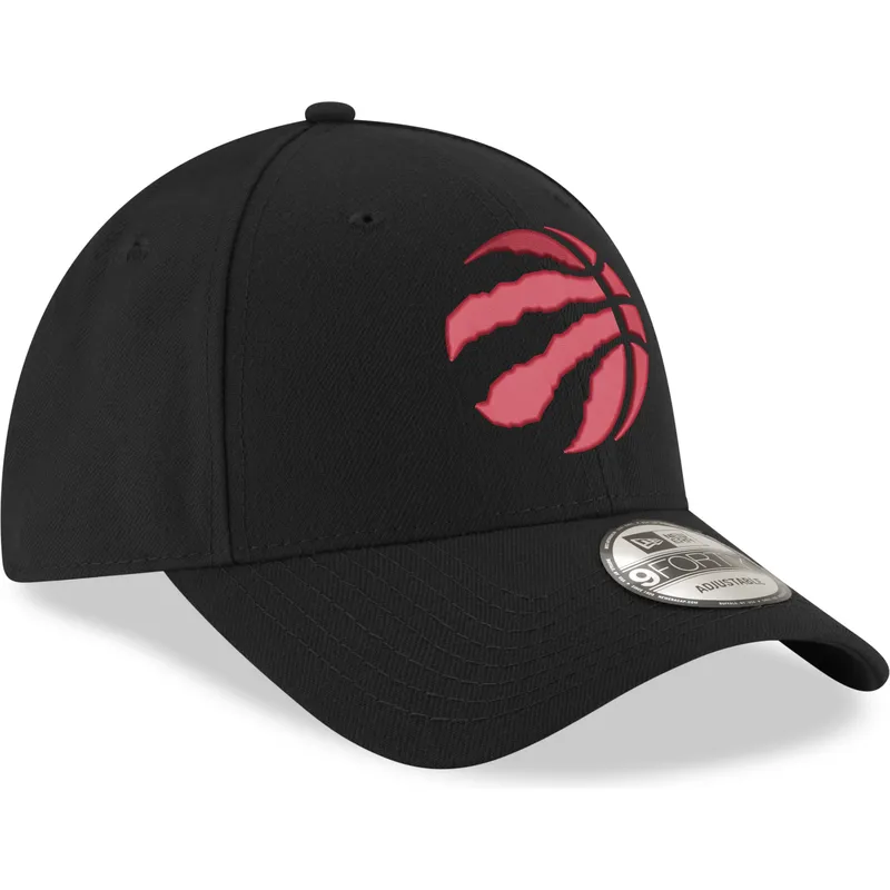 czarna-zakrzywiona-czapka-z-czerwonym-logo-regulowana-9forty-the-league-toronto-raptors-nba-new-era
