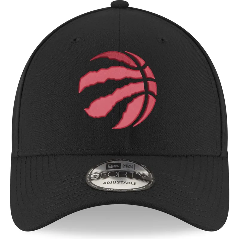 czarna-zakrzywiona-czapka-z-czerwonym-logo-regulowana-9forty-the-league-toronto-raptors-nba-new-era